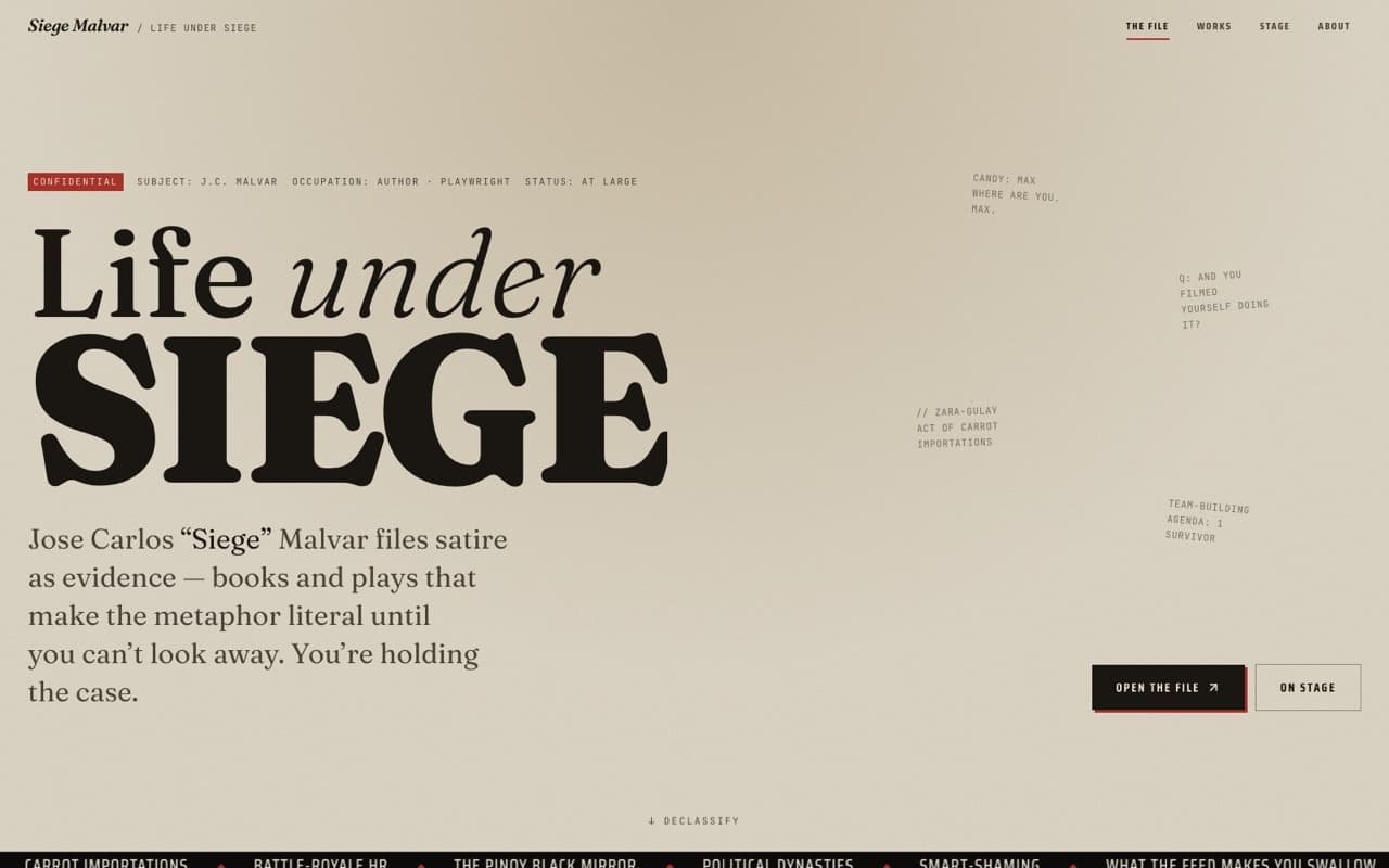 Life Under Siege — Publishing